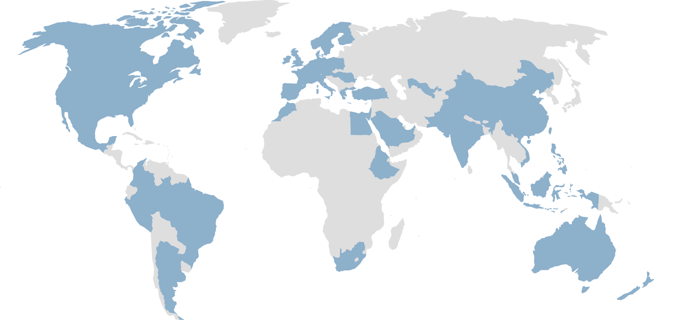Verify Global Service Area Map